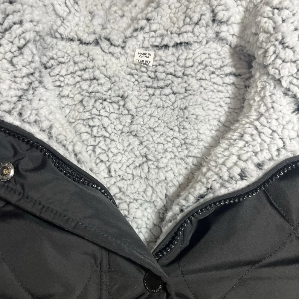 Free‎ country Womens Black Zip Up Hooded Jacket Size M